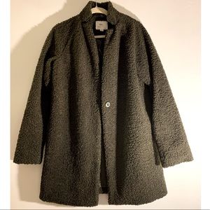 a new day green teddy coat